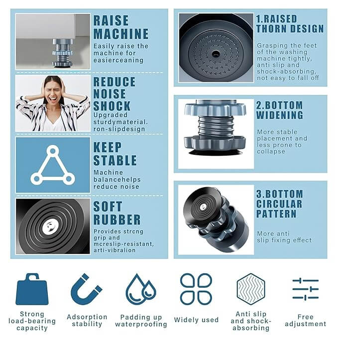 Anti Vibration Washing Machine Pads