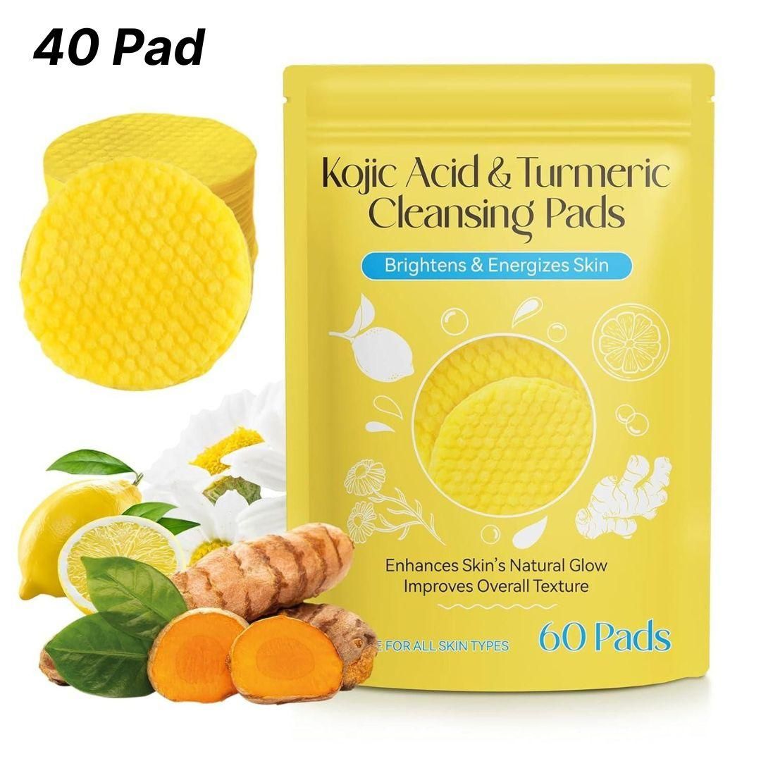 Turmeric Kojic Acid Cleansing Pads (40 Pads)