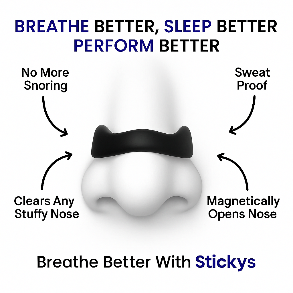 Magnetic Breathing Nasal Strips