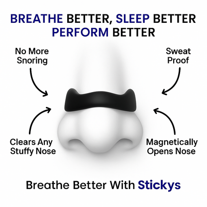 Magnetic Breathing Nasal Strips